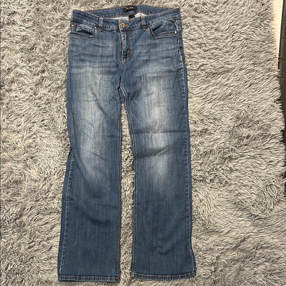 White House Black Market Blue Straight Leg Jeans